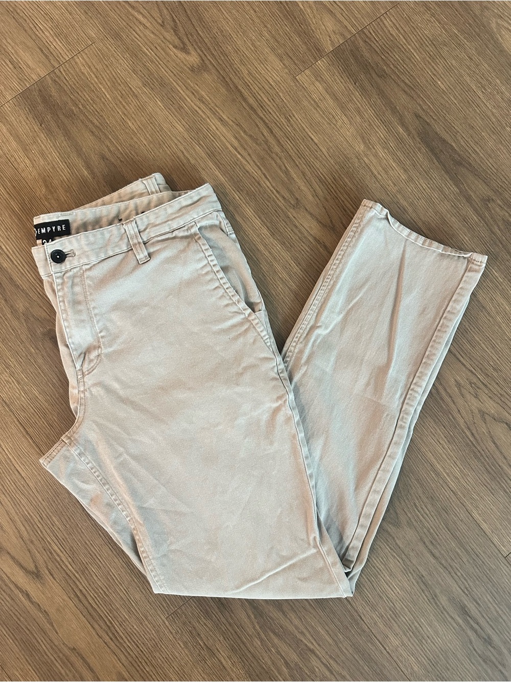 Empyre Slim Straight Jeans - Light Beige
